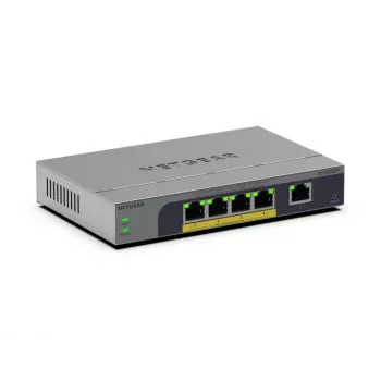 NETGEAR GS105EPP Gigabit Ethernet não gerido (10/100/1000) Power over Ethernet (PoE) montagem em secretária/parede cinzento