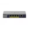 NETGEAR GS105PP Gigabit Ethernet não gerido (10/100/1000) Power over Ethernet (PoE) montagem em secretária/parede cinzento