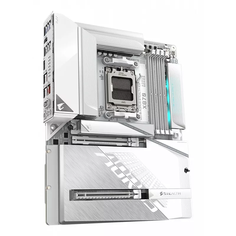 Placa-mãe GIGABYTE X870 AORUS STEALTH ICE, AMD AM5, ATX
