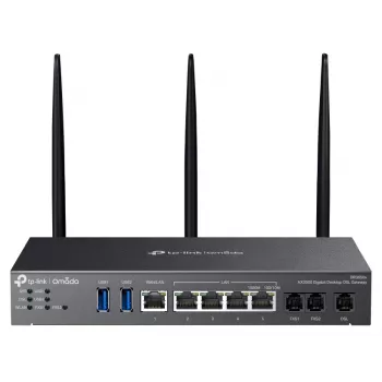 Router Wi-Fi TP-Link Omada DR3220v-4G Gigabit Ethernet dupla banda (2,4 GHz / 5 GHz) preto