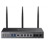 Router Wi-Fi TP-Link Omada DR3220v-4G Gigabit Ethernet dupla banda (2,4 GHz / 5 GHz) preto
