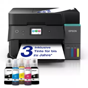 Impressora multifunções de jato de tinta Epson EcoTank ET-4950 — cor, A4, 4800x1200 dpi, 35 ppm, Wi-Fi, Ethernet, duplex, preto