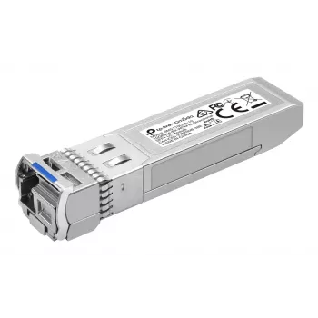 Transceptor de fibra ótica SFP+ TP-Link Omada SM5110LSA-10, 10,312 Gbit/s, monomodo LC (UPC), 10 km, 3,3 V