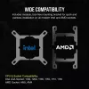 Corsair iCUE LINK H100i LCD RGB refrigeração líquida AIO para CPU, 240 mm