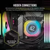 Corsair iCUE LINK H100i LCD RGB refrigeração líquida AIO para CPU, 240 mm