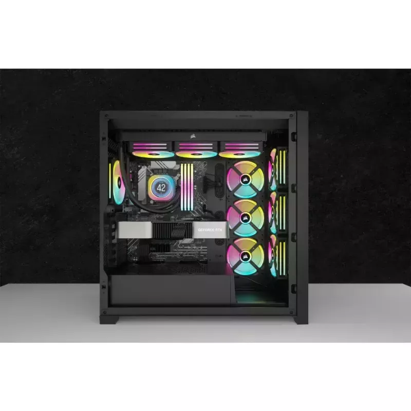 Corsair iCUE LINK H100i LCD RGB refrigeração líquida AIO para CPU, 240 mm