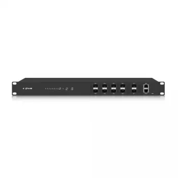 OLT UBIQUITI UF-OLT 1U OLT de fibra ótica gerido, 8 slots SFP, 2 SFP+ 10G, 512 MB DDR3, CPU 880 MHz, rack 1U, preto