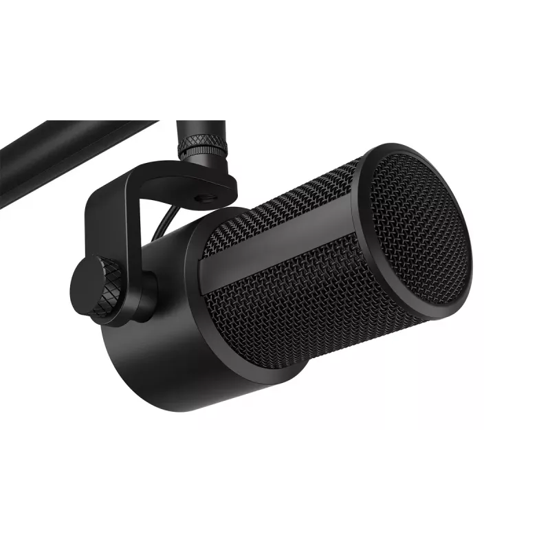 Microfone para PC ENDORFY Solum Studio — USB com fios, 24 bits/96 kHz, 20–20000 Hz, suporte de mesa ajustável, controlos táteis, saída para auscultadores, preto