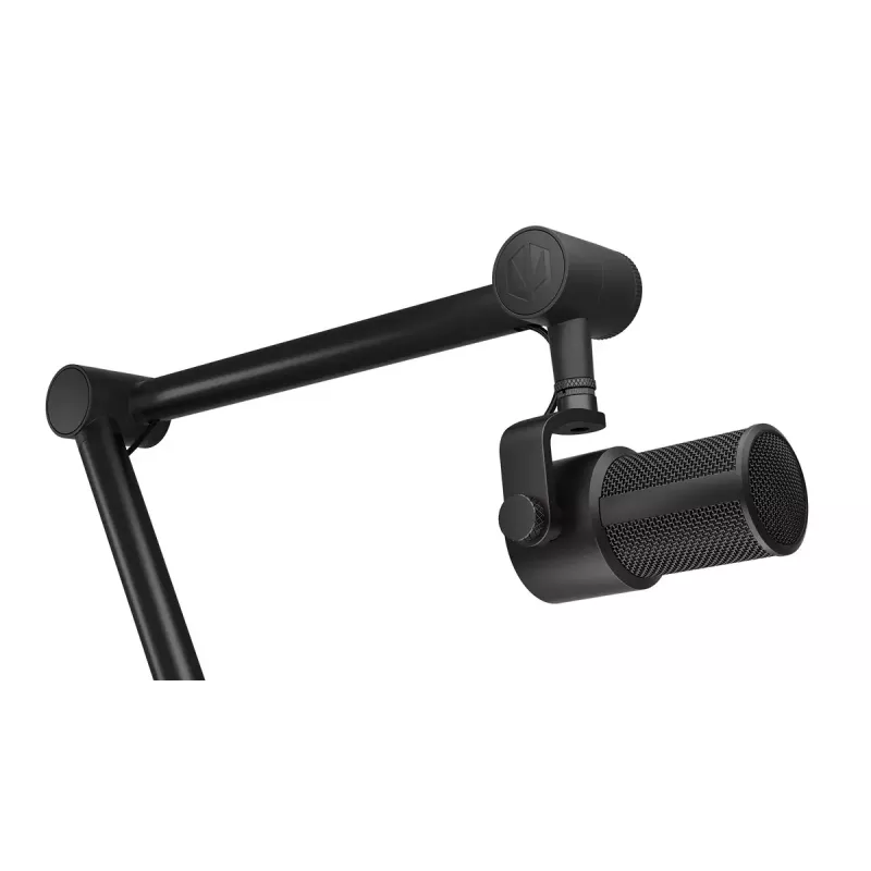 Microfone para PC ENDORFY Solum Studio — USB com fios, 24 bits/96 kHz, 20–20000 Hz, suporte de mesa ajustável, controlos táteis, saída para auscultadores, preto