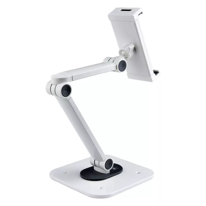Suporte de mesa ajustável StarTech.com para tablet – montagem na parede – capacidade 1 kg – suporte universal ergonómico articulado para tablet – suporte de mesa para tablet giratório/inclinável/rotativo