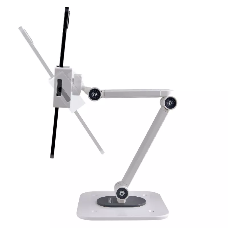 Suporte de mesa ajustável StarTech.com para tablet – montagem na parede – capacidade 1 kg – suporte universal ergonómico articulado para tablet – suporte de mesa para tablet giratório/inclinável/rotativo