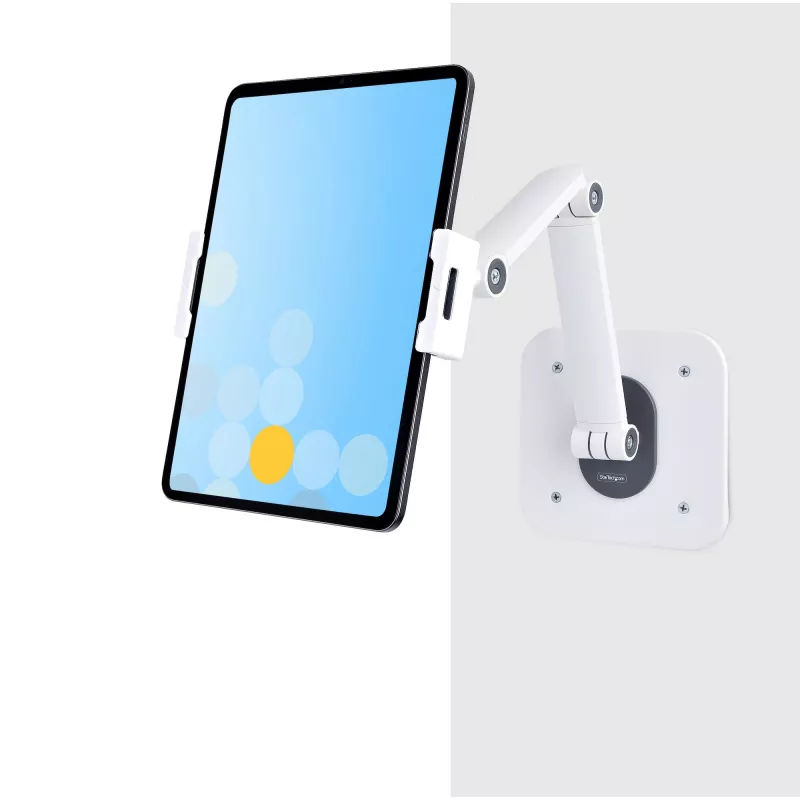 Suporte de mesa ajustável StarTech.com para tablet – montagem na parede – capacidade 1 kg – suporte universal ergonómico articulado para tablet – suporte de mesa para tablet giratório/inclinável/rotativo