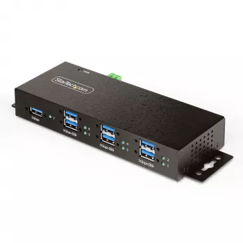 Hub de interfaces StarTech.com 5G7AINDRM-USB-A-HUB USB 3.2 Gen 1 (3.1 Gen 1) Type-B 5000 Mbit/s preto