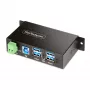 Hub de interfaces StarTech.com 5G4AINDRM-USB-A-HUB USB 3.2 Gen 1 (3.1 Gen 1) Type-B 5000 Mbit/s preto