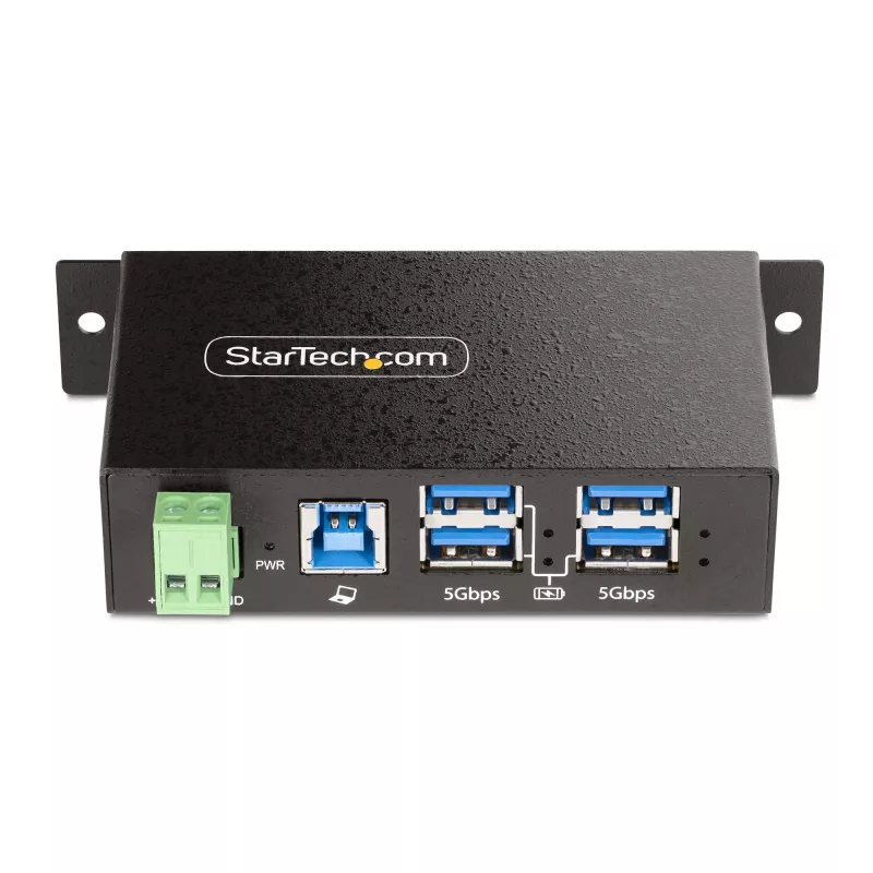 Hub de interfaces StarTech.com 5G4AINDRM-USB-A-HUB USB 3.2 Gen 1 (3.1 Gen 1) Type-B 5000 Mbit/s preto