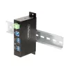 Hub de interfaces StarTech.com 5G4AINDRM-USB-A-HUB USB 3.2 Gen 1 (3.1 Gen 1) Type-B 5000 Mbit/s preto