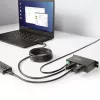 Hub de interfaces StarTech.com 5G4AINDRM-USB-A-HUB USB 3.2 Gen 1 (3.1 Gen 1) Type-B 5000 Mbit/s preto