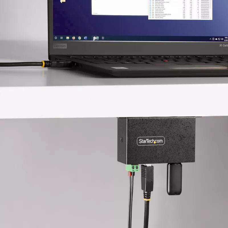 Hub de interfaces StarTech.com 5G4AINDRM-USB-A-HUB USB 3.2 Gen 1 (3.1 Gen 1) Type-B 5000 Mbit/s preto