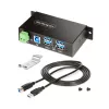 Hub de interfaces StarTech.com 5G4AINDRM-USB-A-HUB USB 3.2 Gen 1 (3.1 Gen 1) Type-B 5000 Mbit/s preto