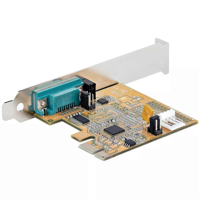 Placa serial PCI Express StarTech.com, placa de interface serial PCIe para RS232 (DB9), placa serial para PC com UART 16C1050, suportes standard ou low-profile, retenção COM, Windows e Linux