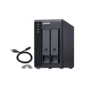 QNAP 2 baías USB Type-C Direct Attached Storage com RAID por hardware | TR-002 | Micro | 6 GB | Preto
