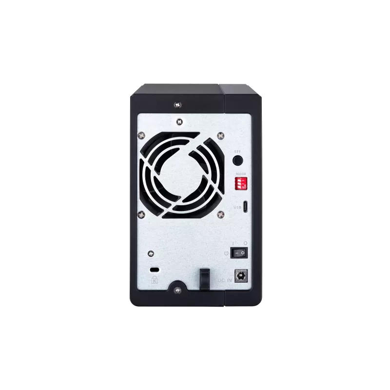 QNAP 2 baías USB Type-C Direct Attached Storage com RAID por hardware | TR-002 | Micro | 6 GB | Preto