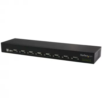 Hub adaptador USB para serial StarTech.com de 8 portas, USB 2.0, serial, preto, alumínio, 36 W, 100 - 240 V