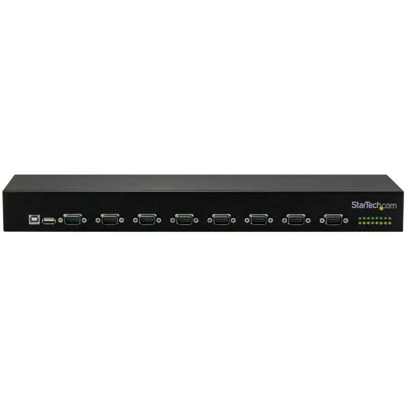 Hub adaptador USB para serial StarTech.com de 8 portas, USB 2.0, serial, preto, alumínio, 36 W, 100 - 240 V