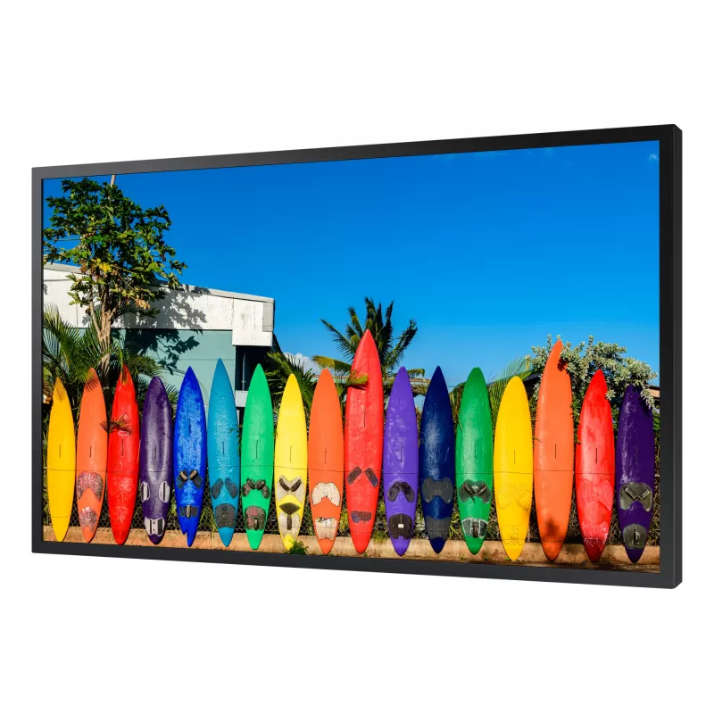 Ecrã plano de sinalização digital Samsung OM46B 116.8 cm (46 polegadas) LCD Wi-Fi 4000 cd/m² Full HD preto Tizen 5.0 24/7