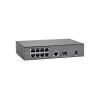Switch PoE Fast Ethernet LevelOne de 10 portas, 1 x Gigabit RJ45, 1 x Gigabit SFP, 8 saídas PoE, 120 W