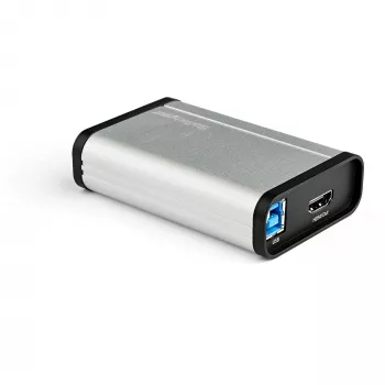StarTech.com Gravador de vídeo HDMI para USB-C, 1080p, 60fps – UVC – Gravador/streaming em direto externo USB 3.0 Type-C – Adaptador gravador de áudio/vídeo HDMI – Compatível com USB-C/USB-A/Thunderbolt 3 – TAA