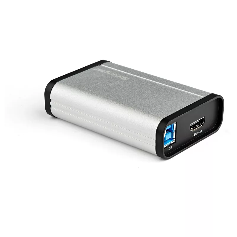StarTech.com Gravador de vídeo HDMI para USB-C, 1080p, 60fps – UVC – Gravador/streaming em direto externo USB 3.0 Type-C – Adaptador gravador de áudio/vídeo HDMI – Compatível com USB-C/USB-A/Thunderbolt 3 – TAA