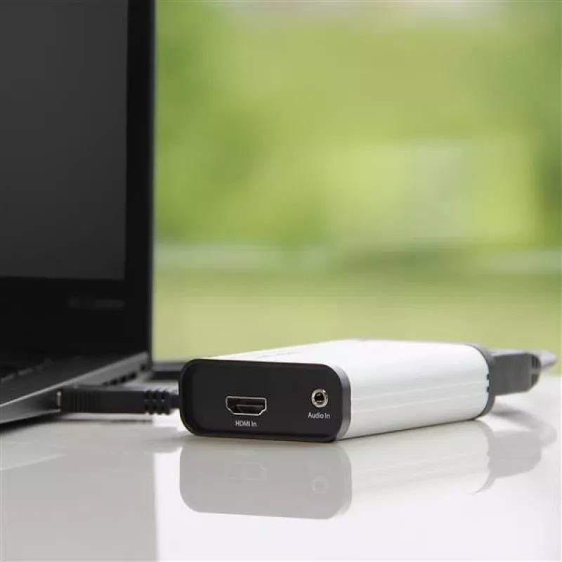 StarTech.com Gravador de vídeo HDMI para USB-C, 1080p, 60fps – UVC – Gravador/streaming em direto externo USB 3.0 Type-C – Adaptador gravador de áudio/vídeo HDMI – Compatível com USB-C/USB-A/Thunderbolt 3 – TAA