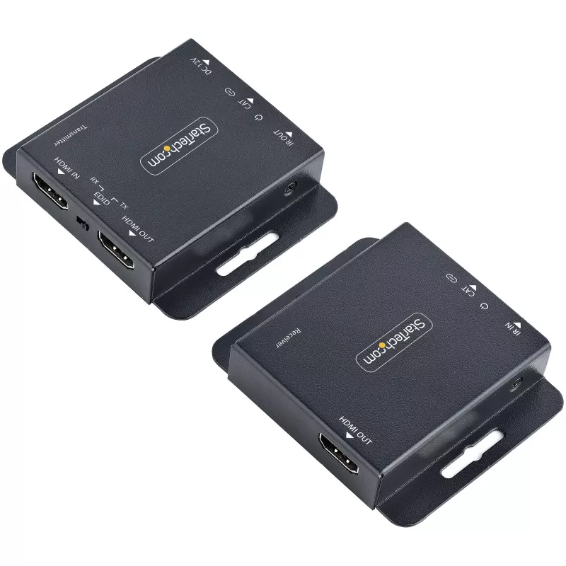 StarTech.com Extensor HDMI 4K sobre cabo Ethernet CAT6/CAT5, extensor de vídeo 4K 30Hz ou 1080p 60Hz, HDMI sobre cabo Ethernet, kit transmissor e recetor HDMI, telecomando IR