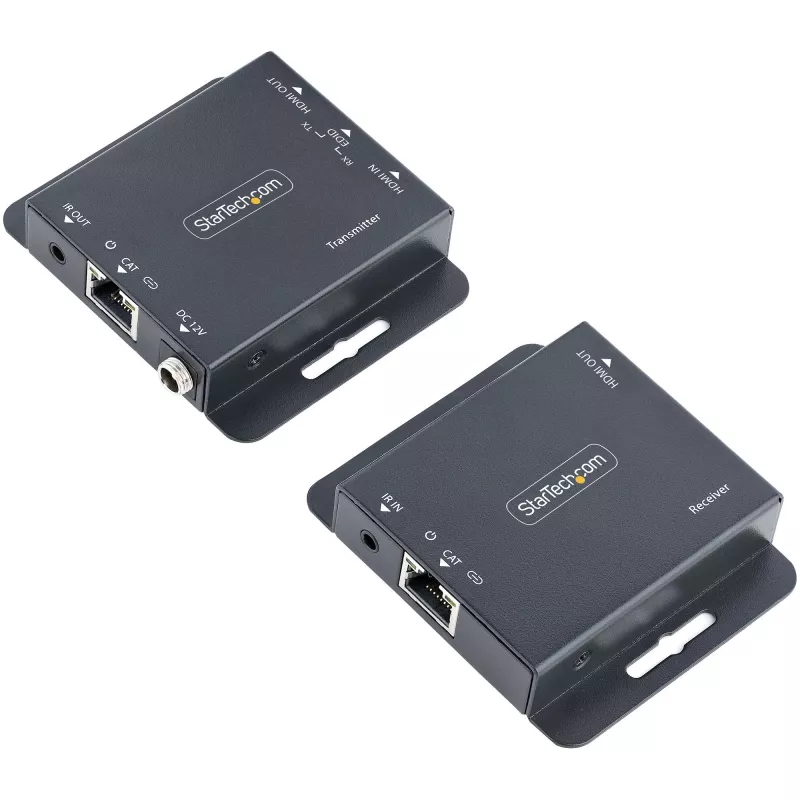 StarTech.com Extensor HDMI 4K sobre cabo Ethernet CAT6/CAT5, extensor de vídeo 4K 30Hz ou 1080p 60Hz, HDMI sobre cabo Ethernet, kit transmissor e recetor HDMI, telecomando IR