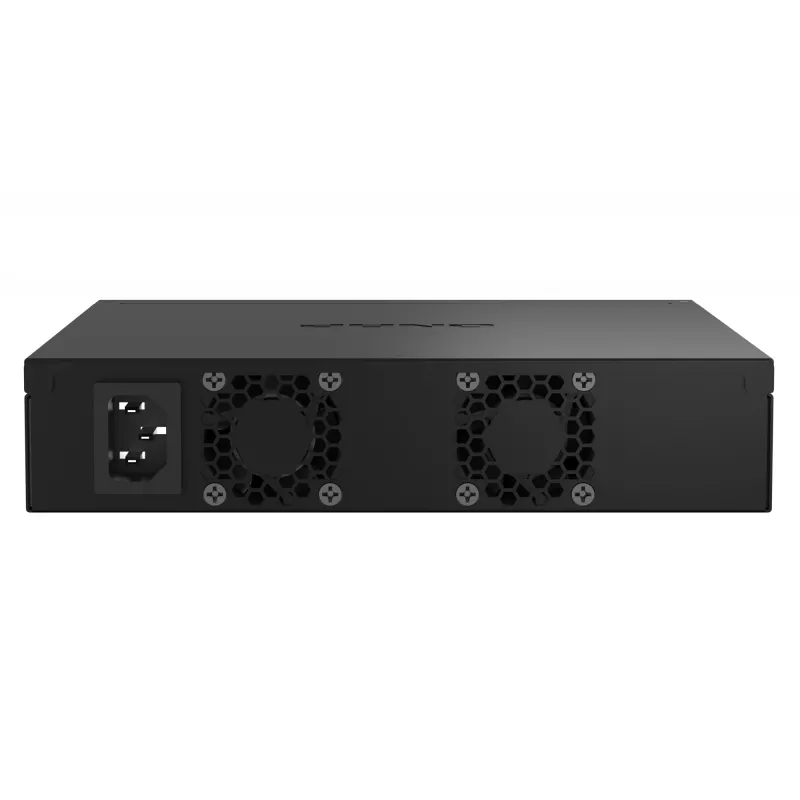 QNAP QSW-M2108R-2C switch L2 gerido, 8 x 2,5GbE + 2 x 10GbE SFP+/RJ-45 combo, meia largura, montável em rack