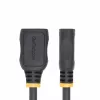 StarTech.com Cabo de extensão HDMI 2.0 de 18 polegadas (0,5 m), cabo HDMI High Speed port-saver, 4K 60Hz, cabo adaptador de extensão HDMI macho para fêmea, cabo de extensão HDMI, M/F