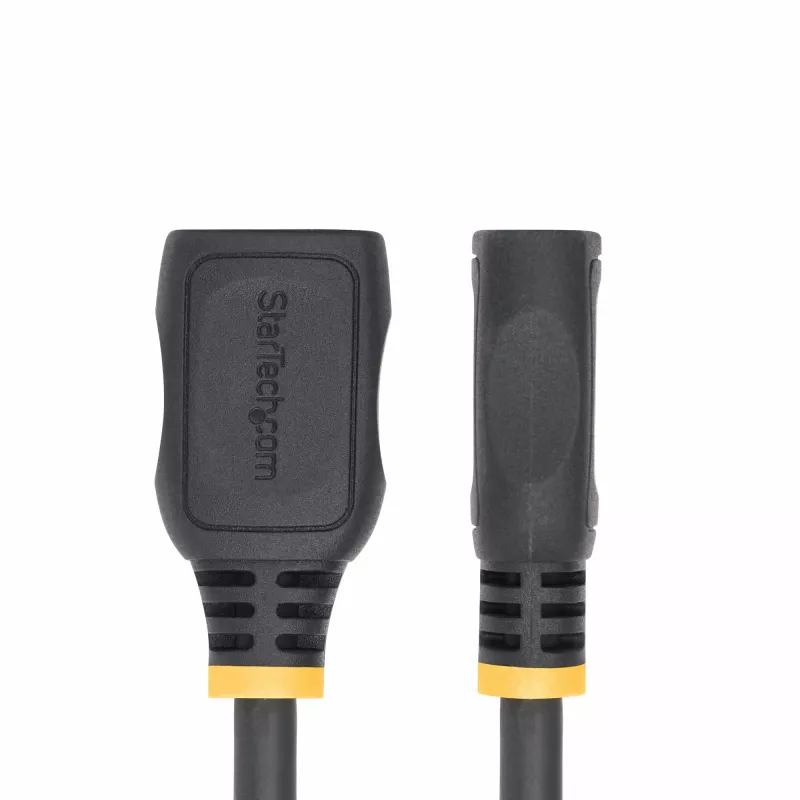 StarTech.com Cabo de extensão HDMI 2.0 de 18 polegadas (0,5 m), cabo HDMI High Speed port-saver, 4K 60Hz, cabo adaptador de extensão HDMI macho para fêmea, cabo de extensão HDMI, M/F