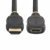 StarTech.com Cabo de extensão HDMI 2.0 de 18 polegadas (0,5 m), cabo HDMI High Speed port-saver, 4K 60Hz, cabo adaptador de extensão HDMI macho para fêmea, cabo de extensão HDMI, M/F