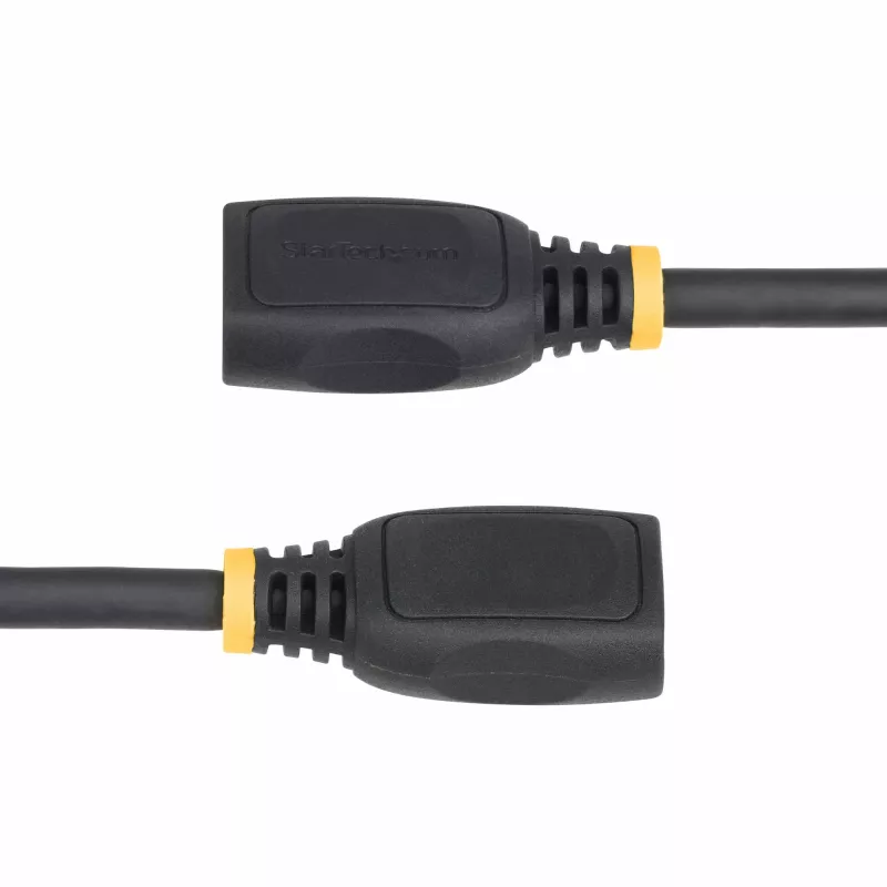 StarTech.com Cabo de extensão HDMI 2.0 de 1m, cabo HDMI High Speed portsaver, 4K 60Hz, cabo adaptador de extensão HDMI macho para fêmea, cabo de extensão HDMI, M/F