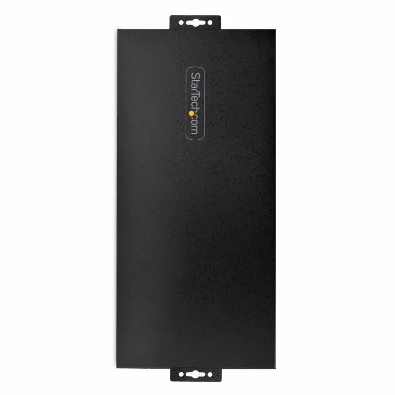 StarTech.com Hub USB industrial 5Gbps de 16 portas com fonte de alimentação, caixa metálica, montável, proteção ESD, alimentação por blocos de terminais, função de carregamento USB, comutador dual-host – TAA