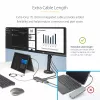 StarTech.com Adaptador multiporta USB-C para três monitores, Dual 4K 60 Hz + 4K 30 Hz HDMI & DisplayPort, hub USB de 4 portas, 100 W PD Pass-Through, GbE, leitor de cartões SD/MicroSD