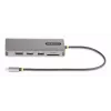 StarTech.com Adaptador multiporta USB-C para três monitores, Dual 4K 60 Hz + 4K 30 Hz HDMI & DisplayPort, hub USB de 4 portas, 100 W PD Pass-Through, GbE, leitor de cartões SD/MicroSD