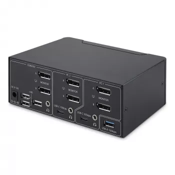 StarTech.com P2CDD143-KVM-SWITCH Comutador KVM Preto