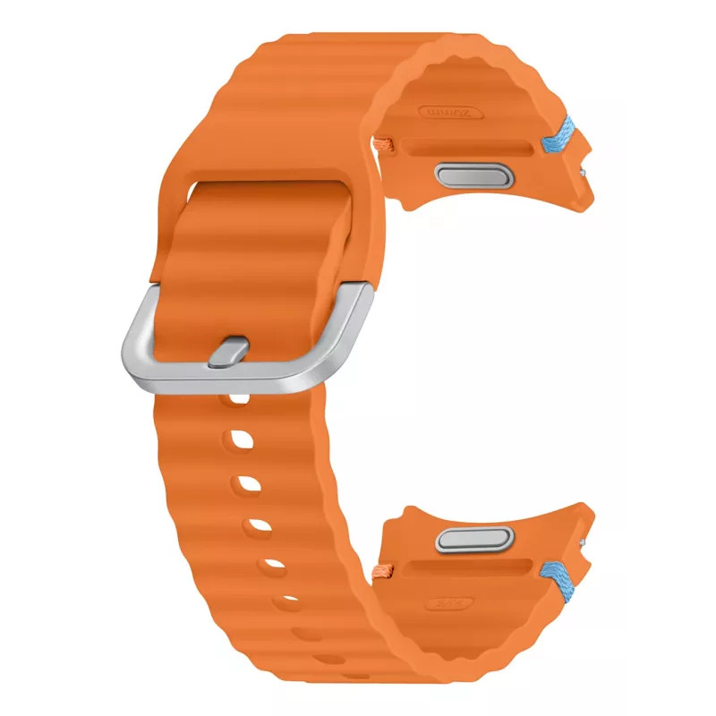 Samsung Sport Band (S/M) para Galaxy Watch 7, pulseira, smartwatch, Laranja, Samsung, Galaxy Watch7/Watch6/Watch5 Pro/Watch4 Sport, Borracha