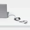 StarTech.com Fecho universal para portátil 3-em-1 6.6ft (2m), cabo de segurança com chave mestra, segurança informática, compatível com Noble Wedge®/Nano/K-Slot; cabo anti-roubo resistente a cortes