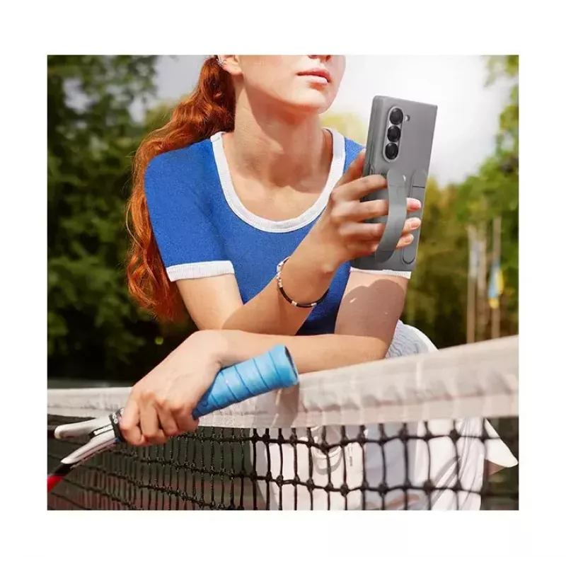 Capa de silicone Samsung branca para telemóvel 19,3 cm (7,6 polegadas)