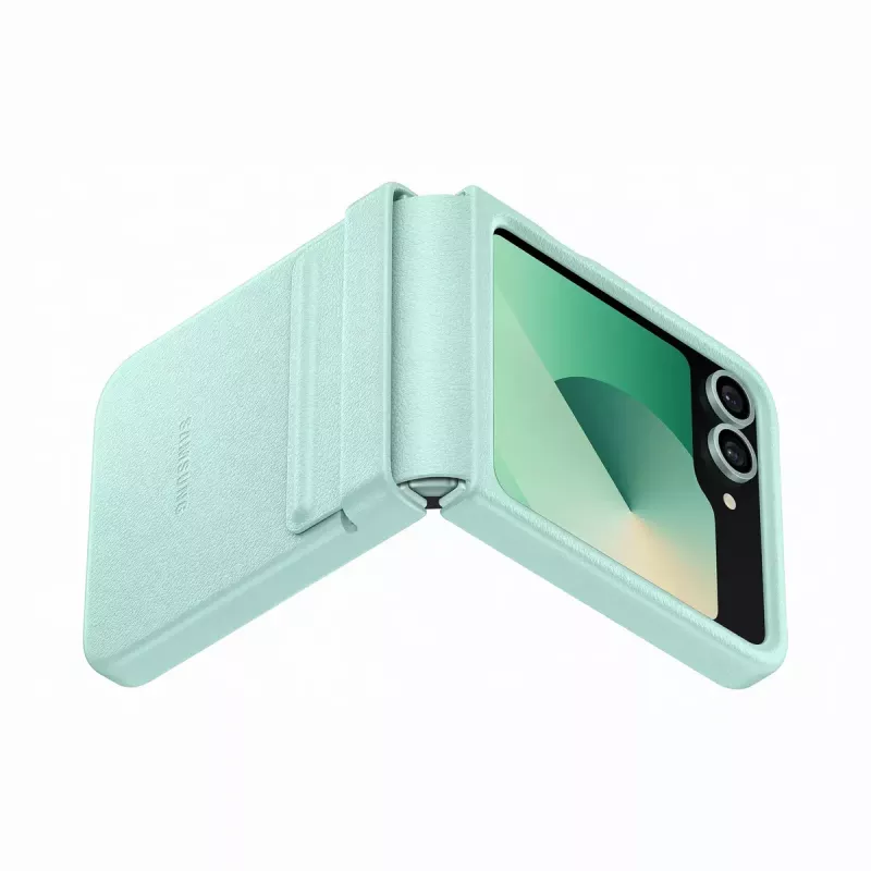 Samsung EF-VF741PMEGWW Kindsuit tampa traseira, pele vegan, menta