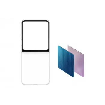 Capa Samsung EF-ZF731CTEGWW para telemóvel 17 cm (6,7 polegadas) tipo flip transparente