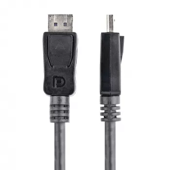 Cabo DisplayPort 1.2 StarTech.com 1,8 m (6ft) – Cabo DisplayPort 4K x 2K Ultra HD certificado VESA – Cabo DP para DP para monitor – Cabo de vídeo/display DP – Fichas DP com bloqueio